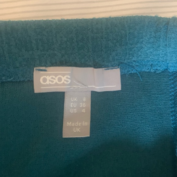 ASOS midi length a line skirt, green, size uk 8 (CDN 4) - Picture 2 of 5